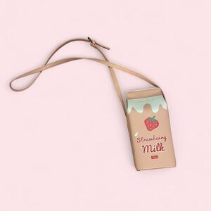 Strawberry Milk Carton Crossbody Bag 🍓
